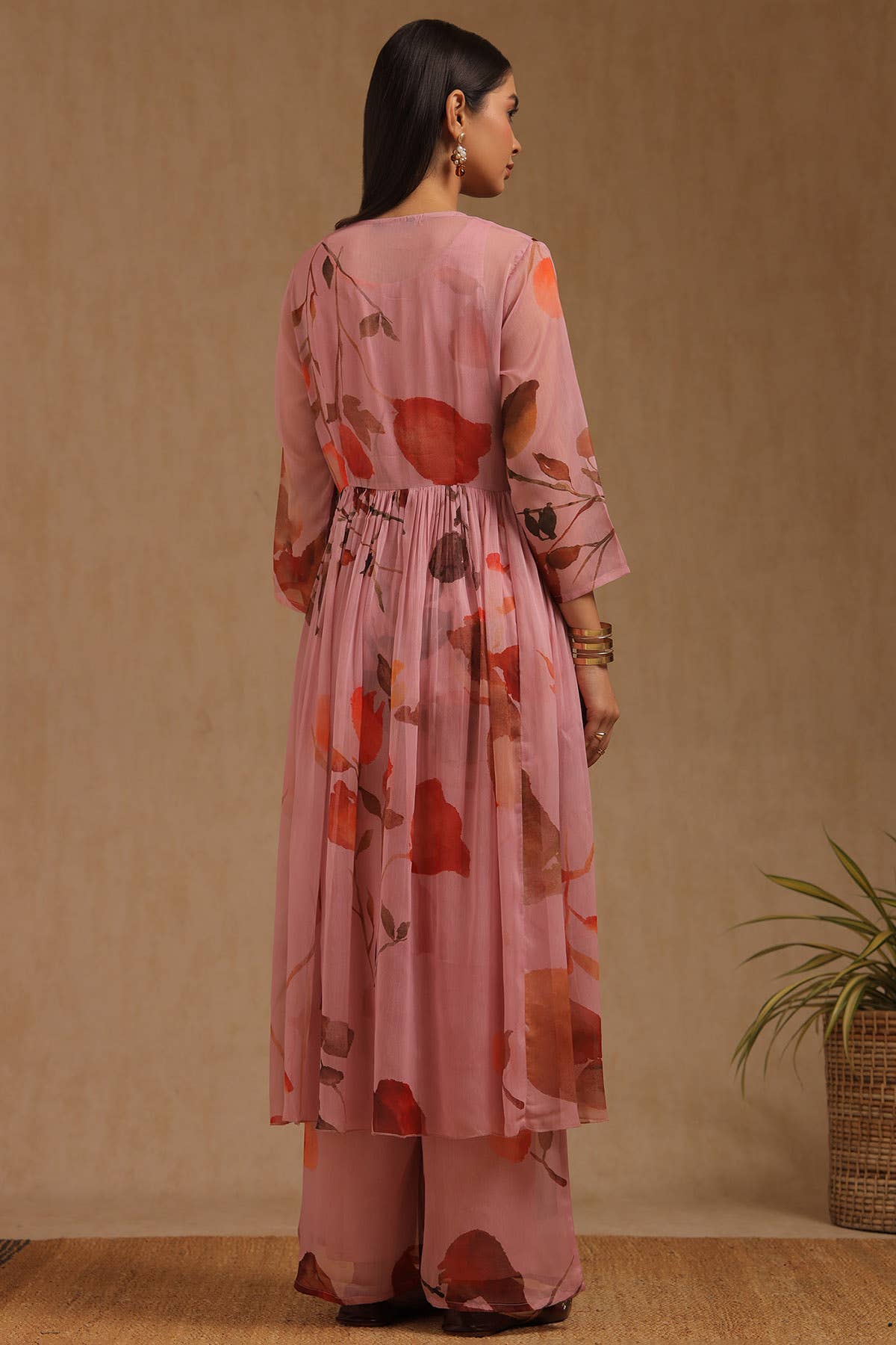 Pink Aura Floral Ensemble