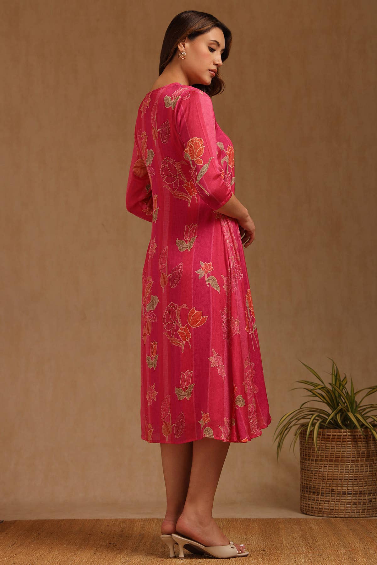 Berry Bloom Embellished Dress