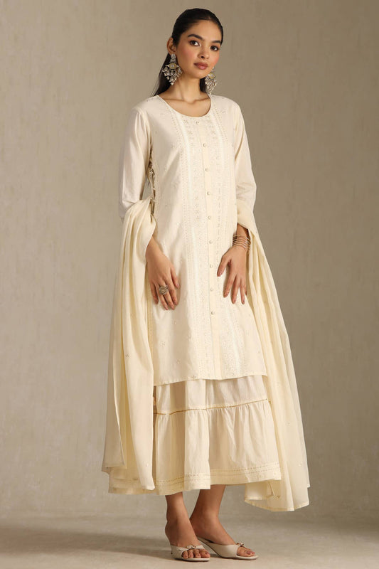 Ivory Grace Embroidered Dress