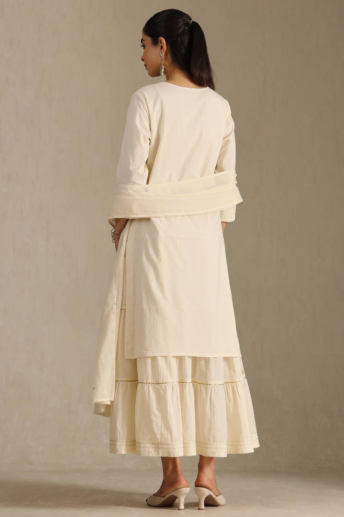 Ivory Grace Embroidered Dress