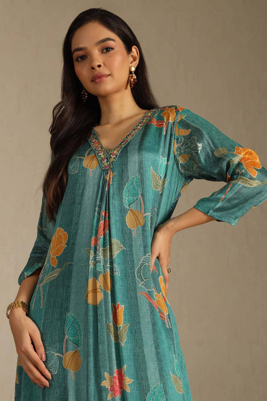 Blue Mirage Embellished Dress