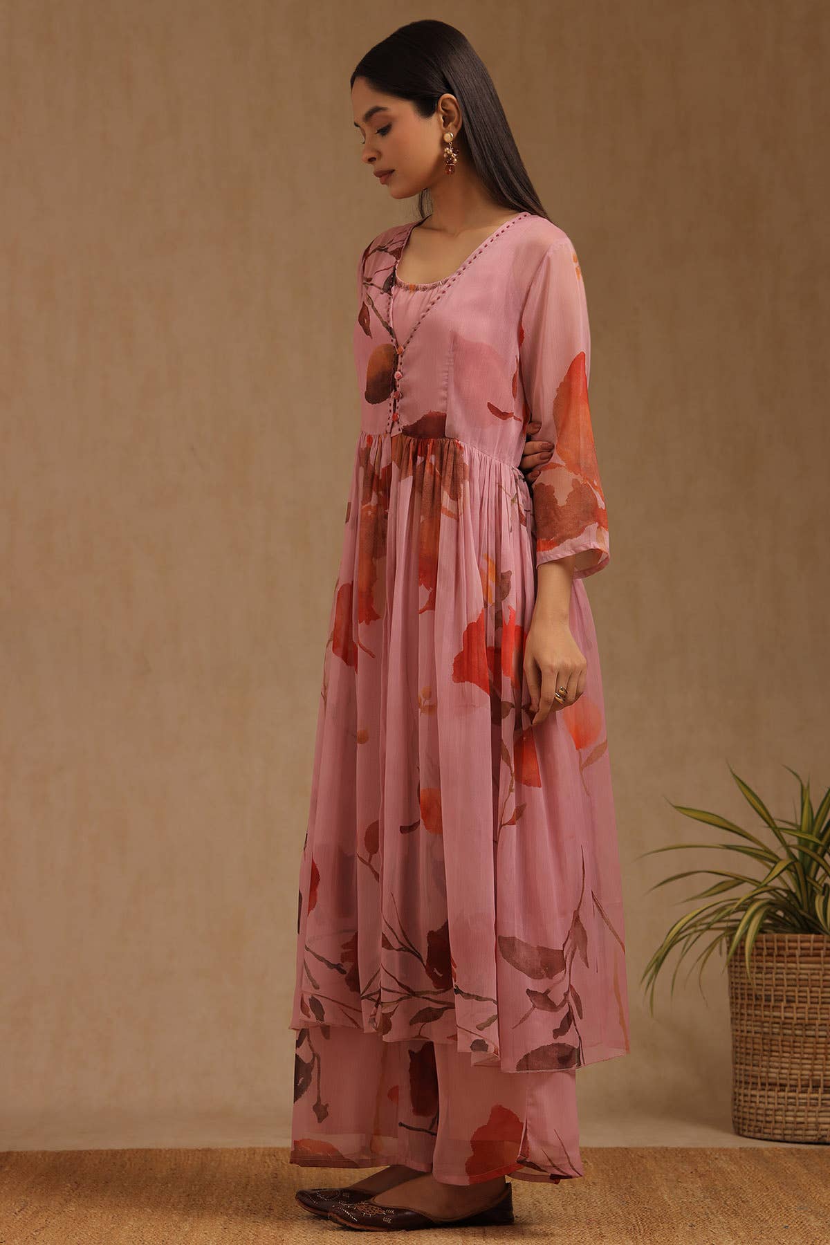 Pink Aura Floral Ensemble