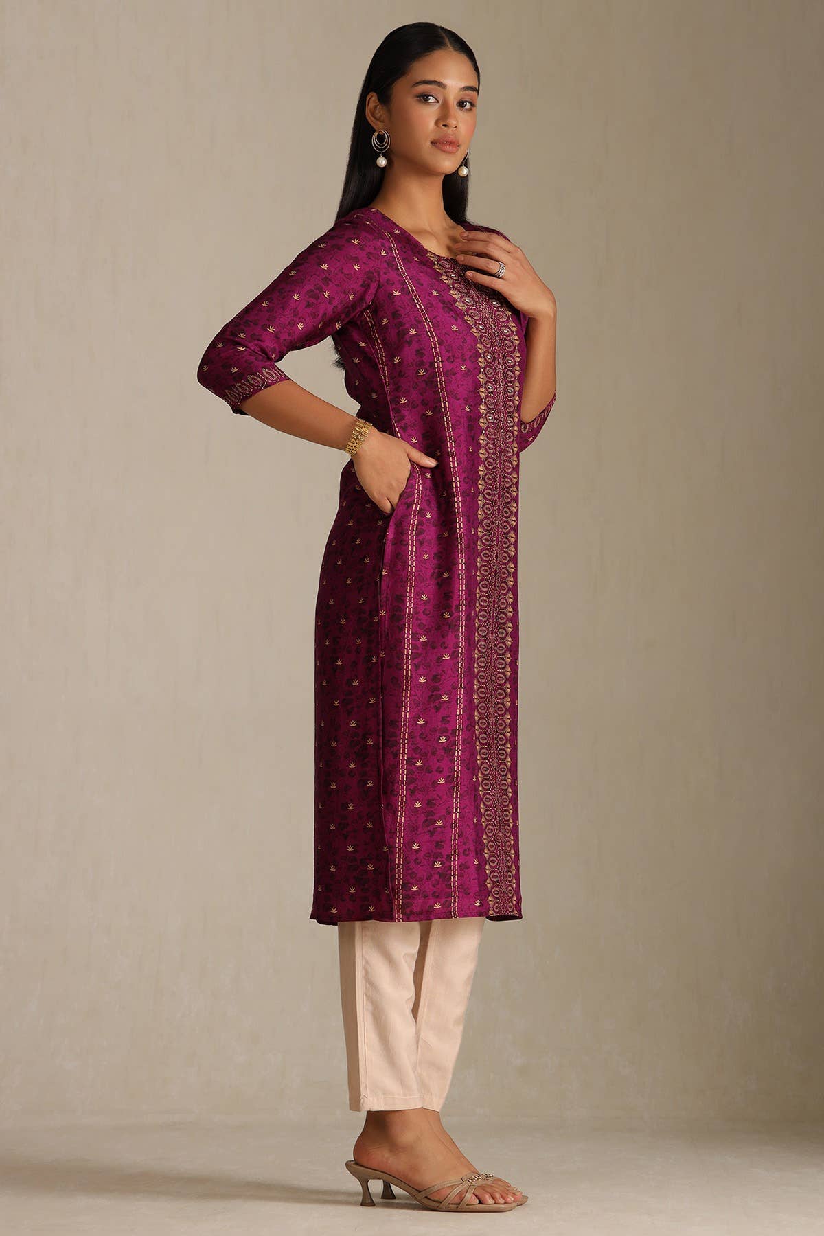 Amethyst Bloom Kurta