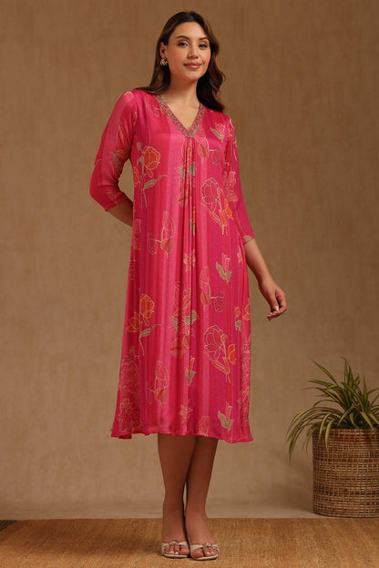 Berry Bloom Embellished Dress