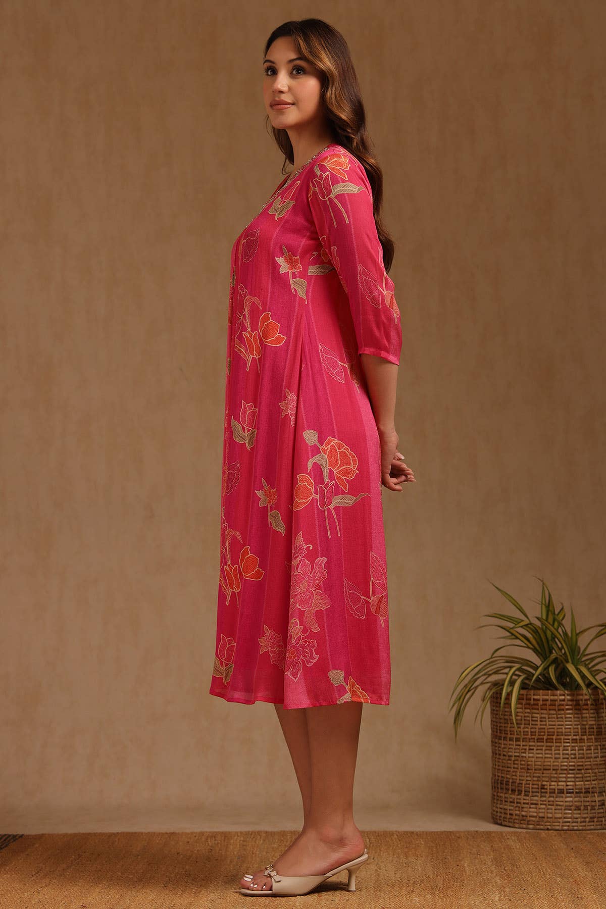 Berry Bloom Embellished Dress