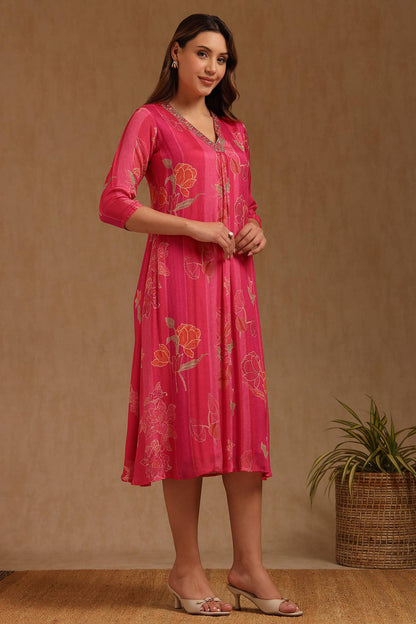 Berry Bloom Embellished Dress