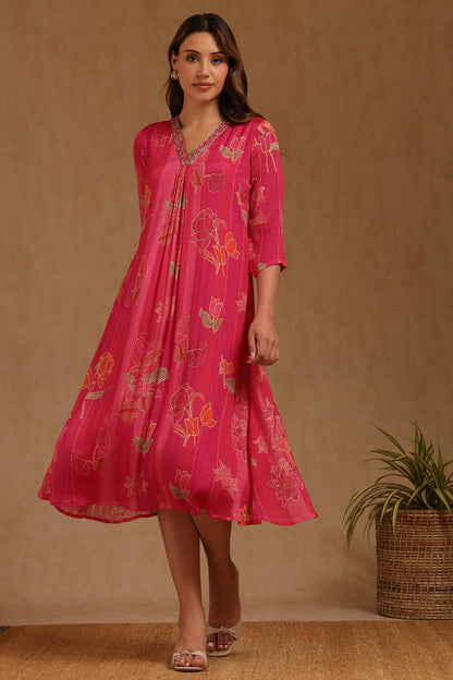 Berry Bloom Embellished Dress