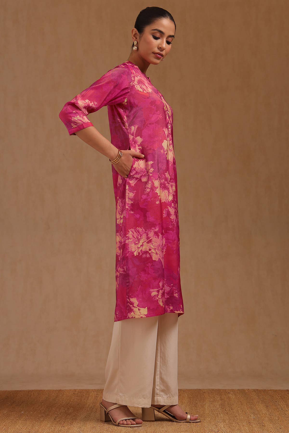 Fuchsia Blossom Kurta