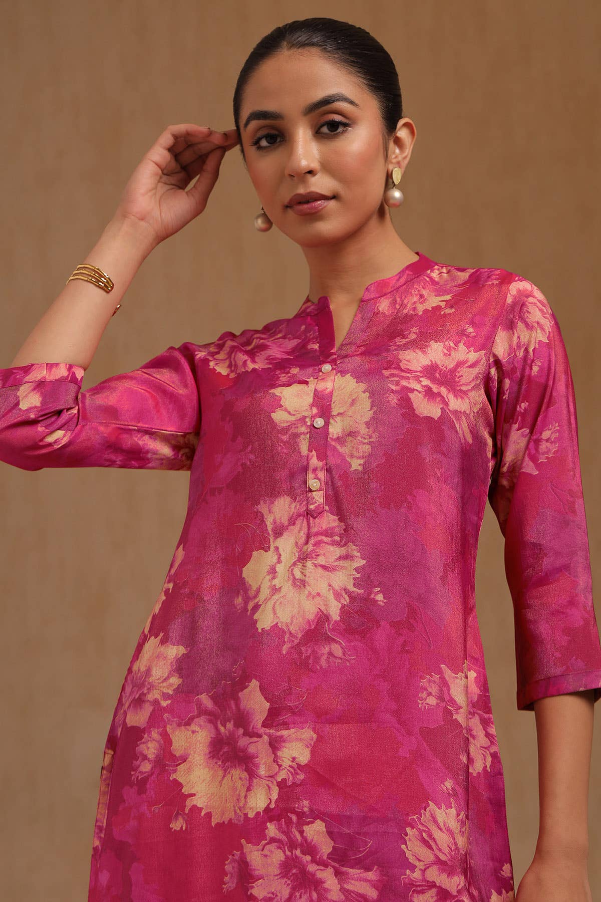 Fuchsia Blossom Kurta