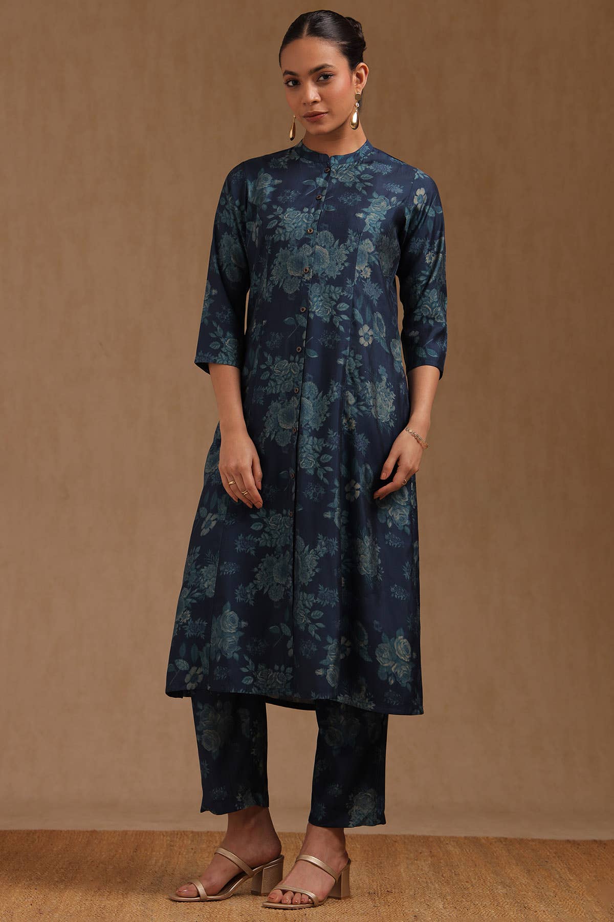 Blue Dusk Floral Ensemble