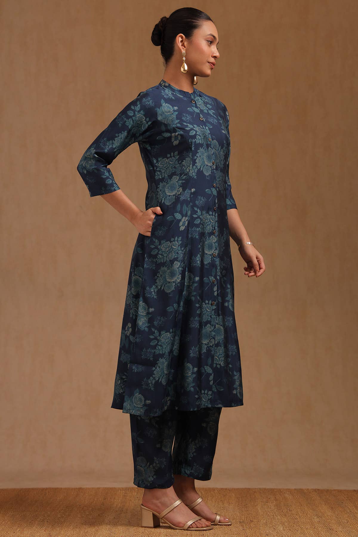 Blue Dusk Floral Ensemble