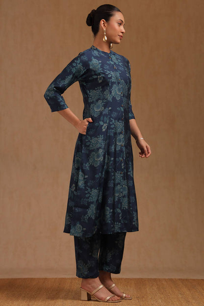 Blue Dusk Floral Ensemble