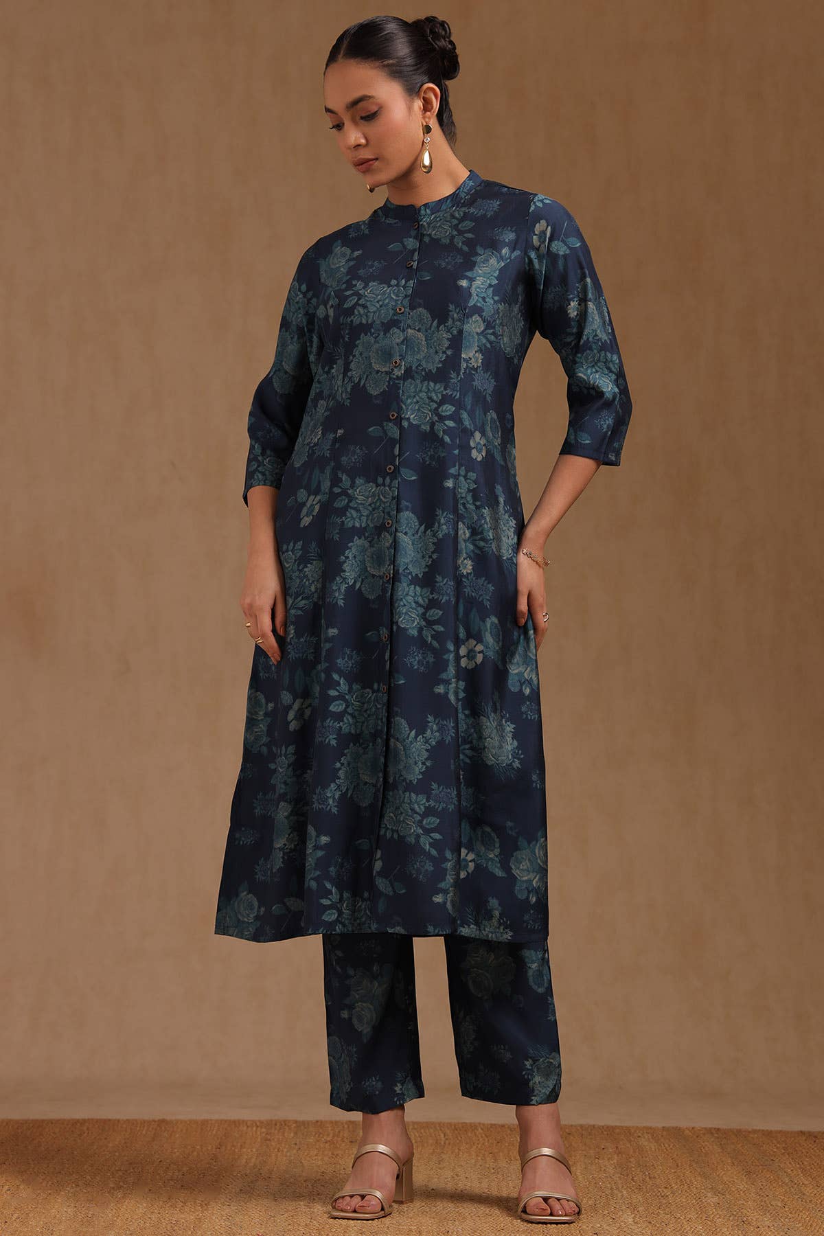 Blue Dusk Floral Ensemble