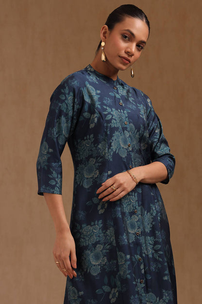 Blue Dusk Floral Ensemble