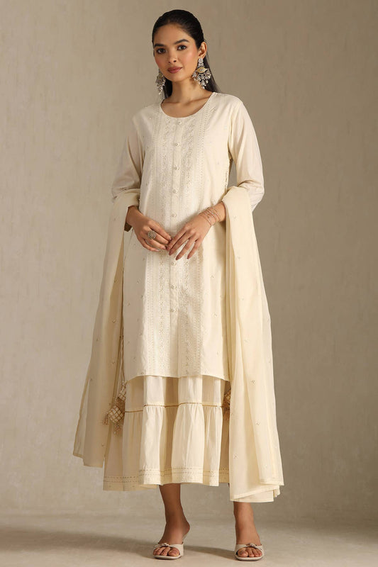 Ivory Grace Embroidered Dress