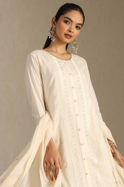 Ivory Grace Embroidered Dress