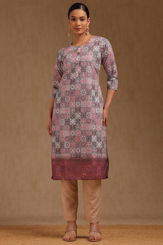 Blush Charm Embroidered Kurta