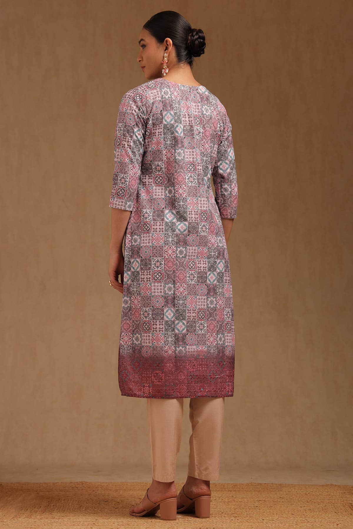 Blush Charm Embroidered Kurta