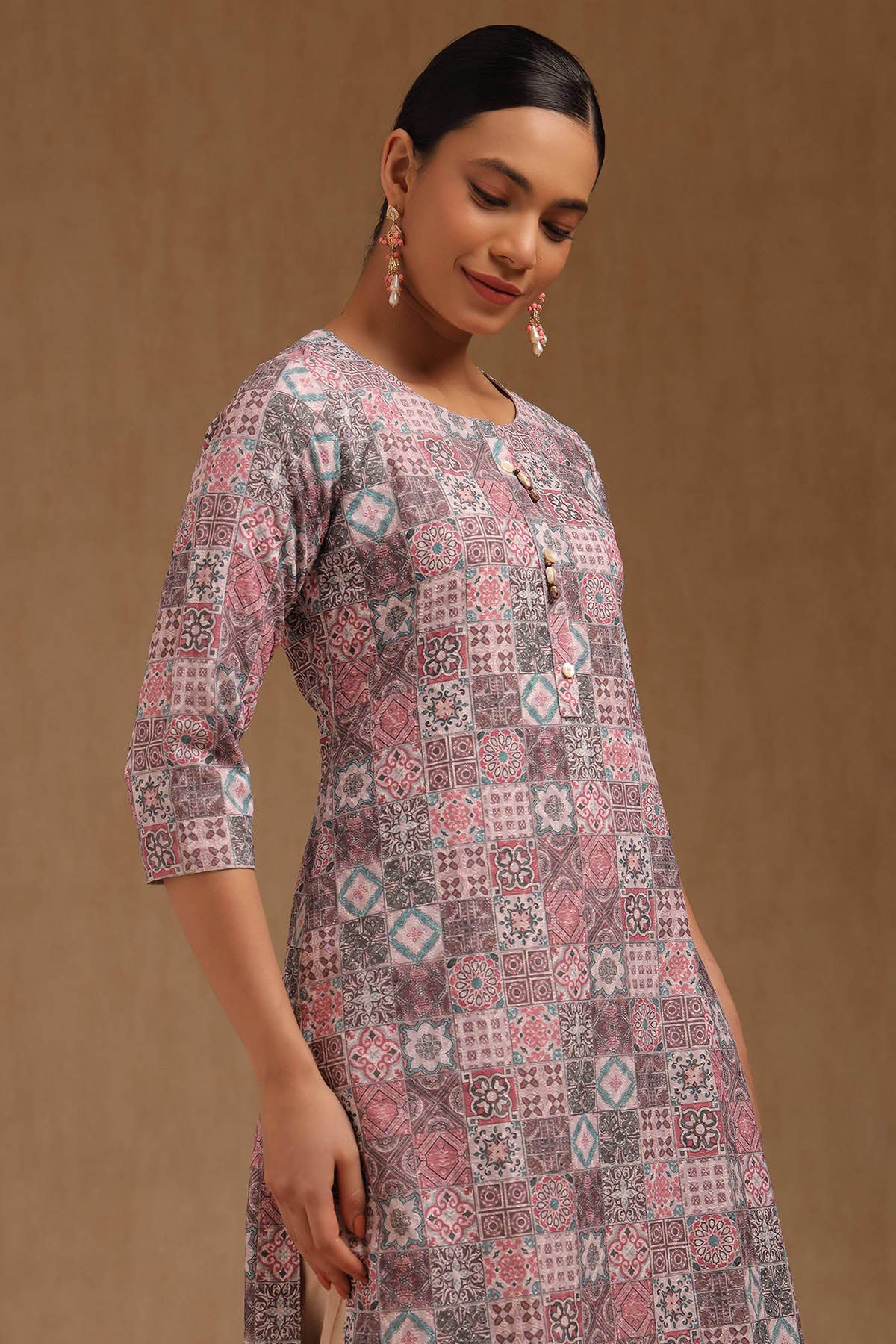 Blush Charm Embroidered Kurta
