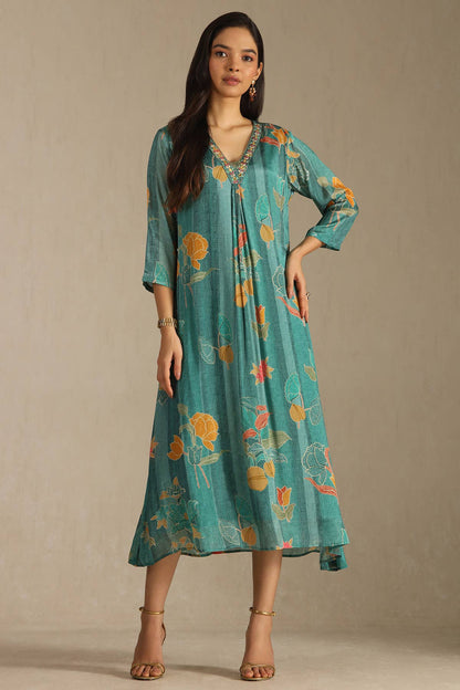 Blue Mirage Embellished Dress