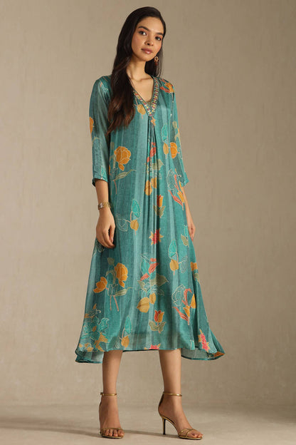 Blue Mirage Embellished Dress