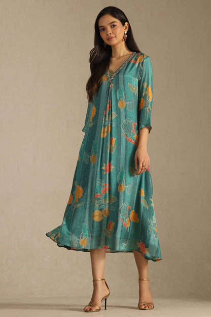 Blue Mirage Embellished Dress