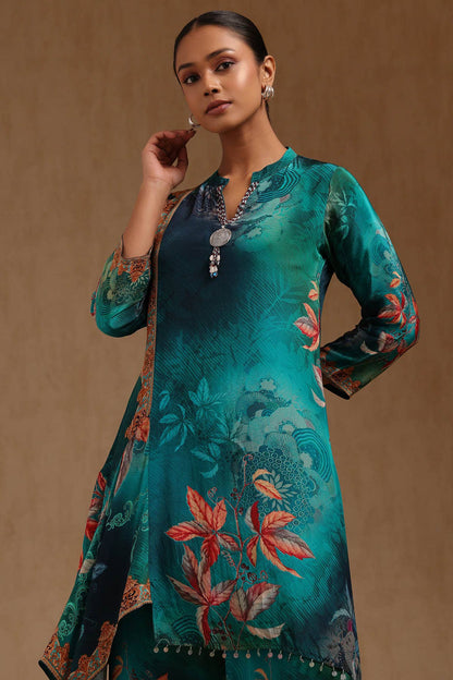 Green Aura Floral Ensemble