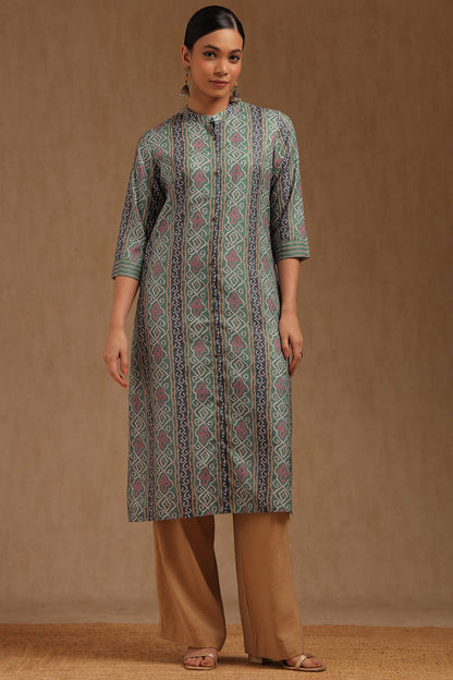 Verdant Bandhani Kurta