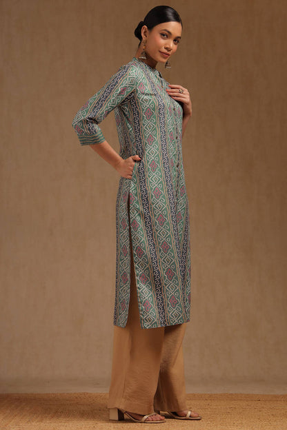 Verdant Bandhani Kurta