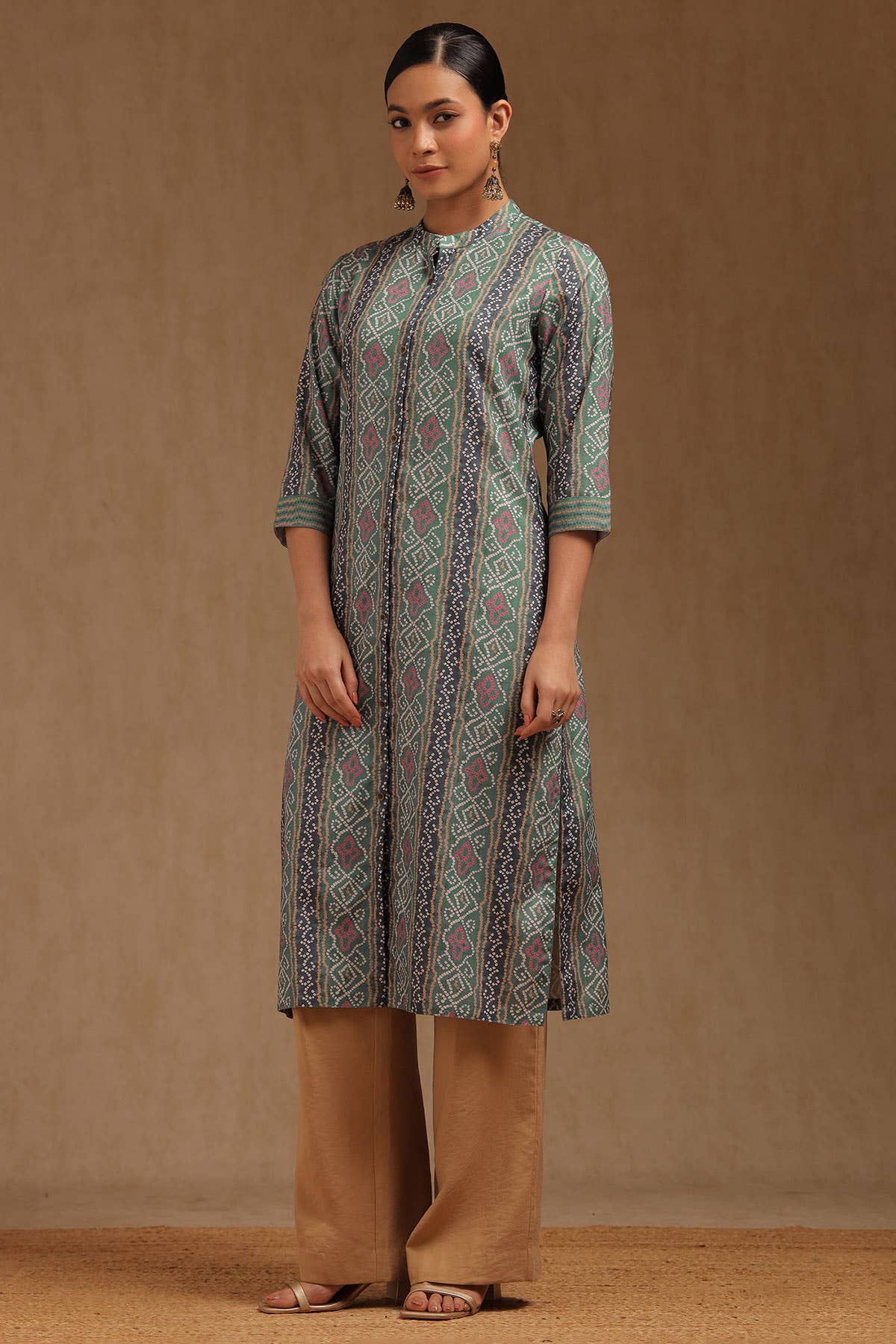 Verdant Bandhani Kurta